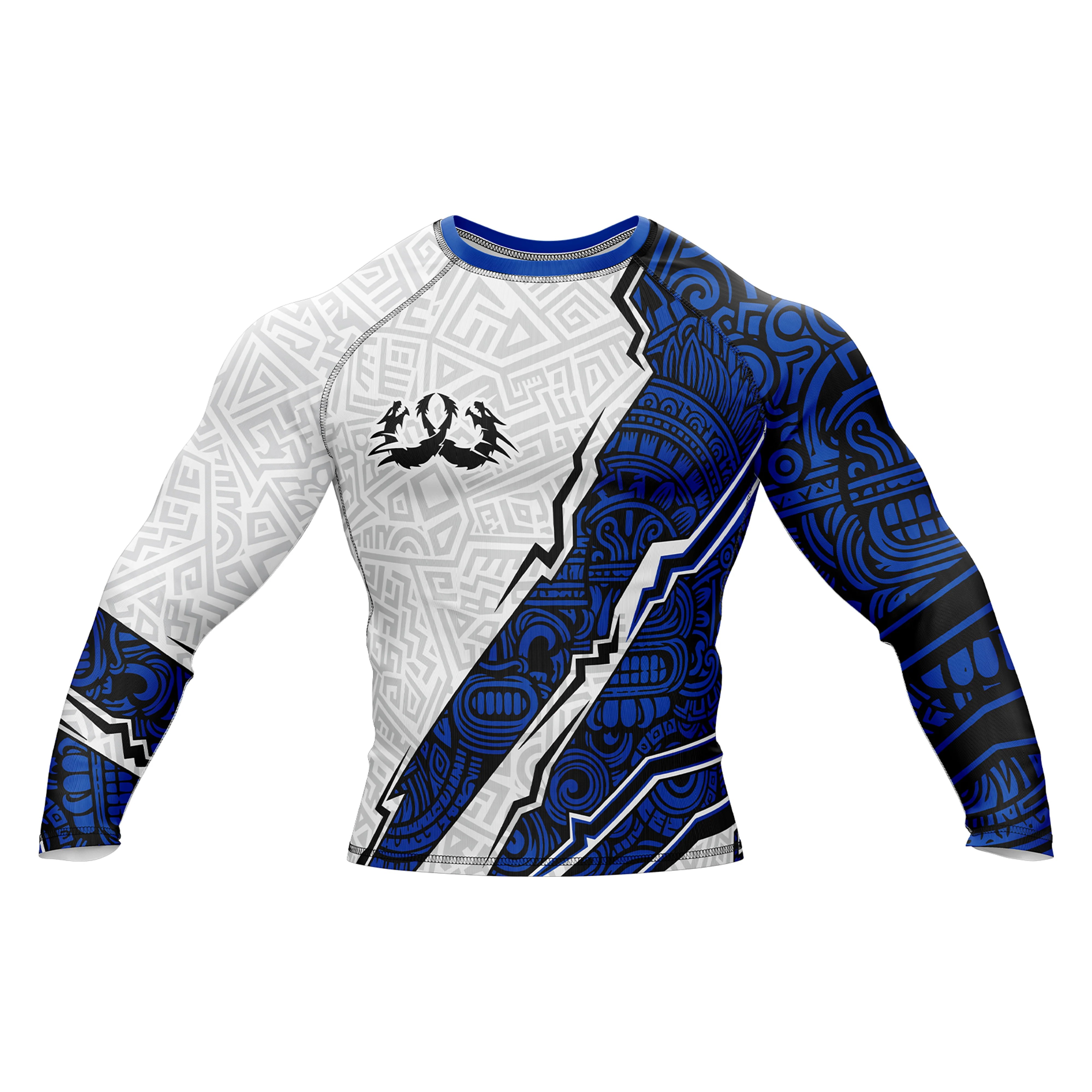 Blue Aztec Guard Compression Top