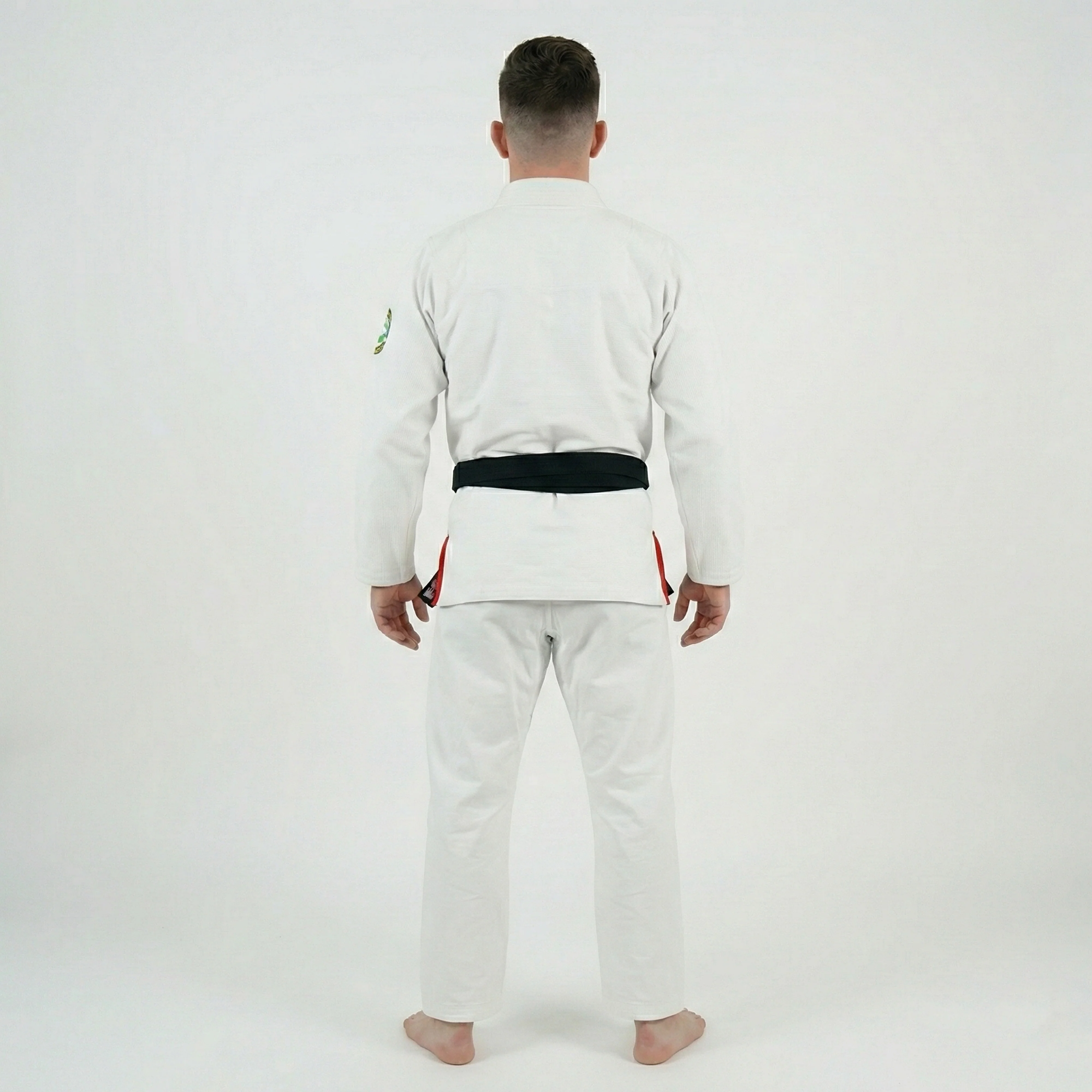 Brazilian White Brazilian Jiu Jitsu Gi With Built-in Rash Guard - Image 4