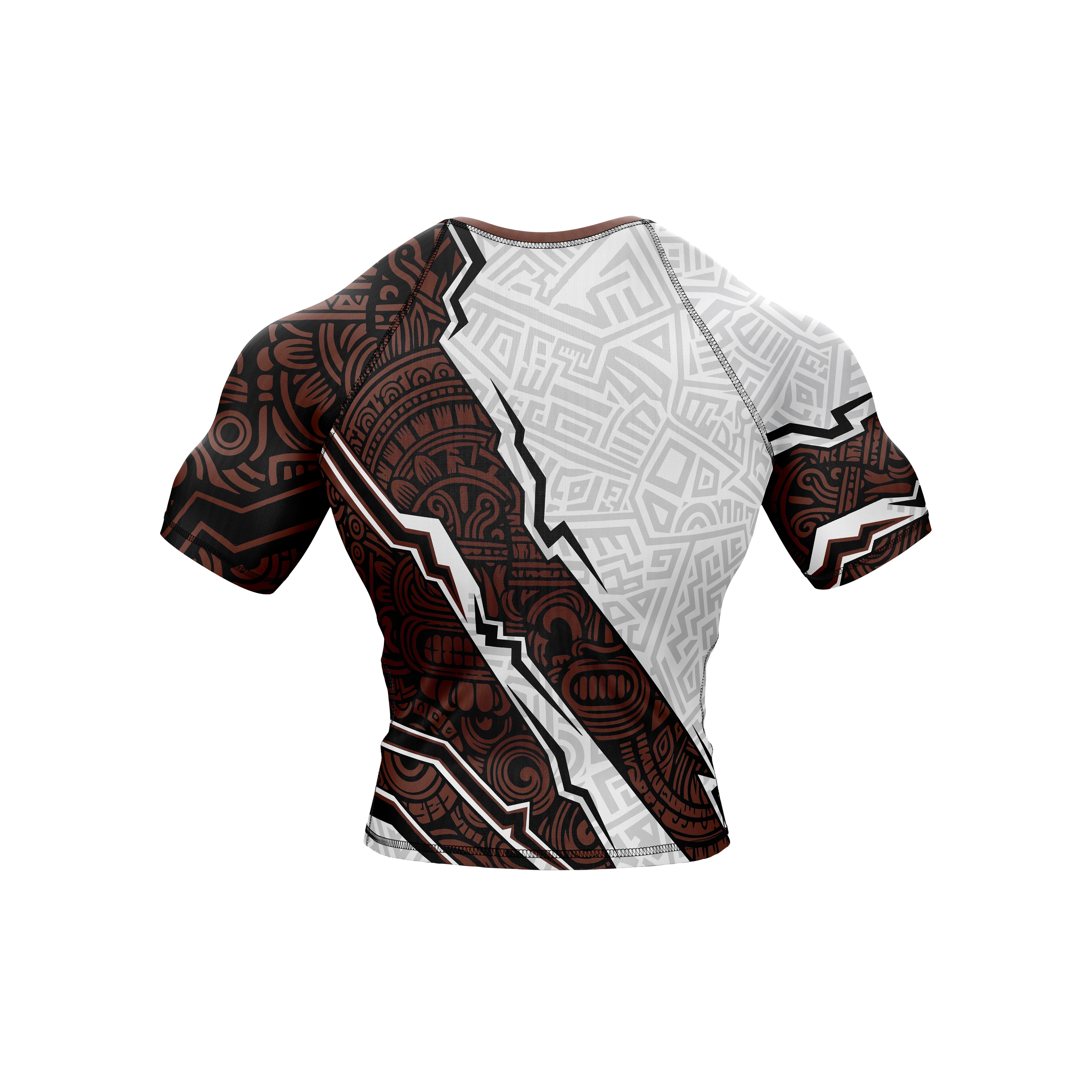 Brown Aztec Guard Compression Top - Image 6
