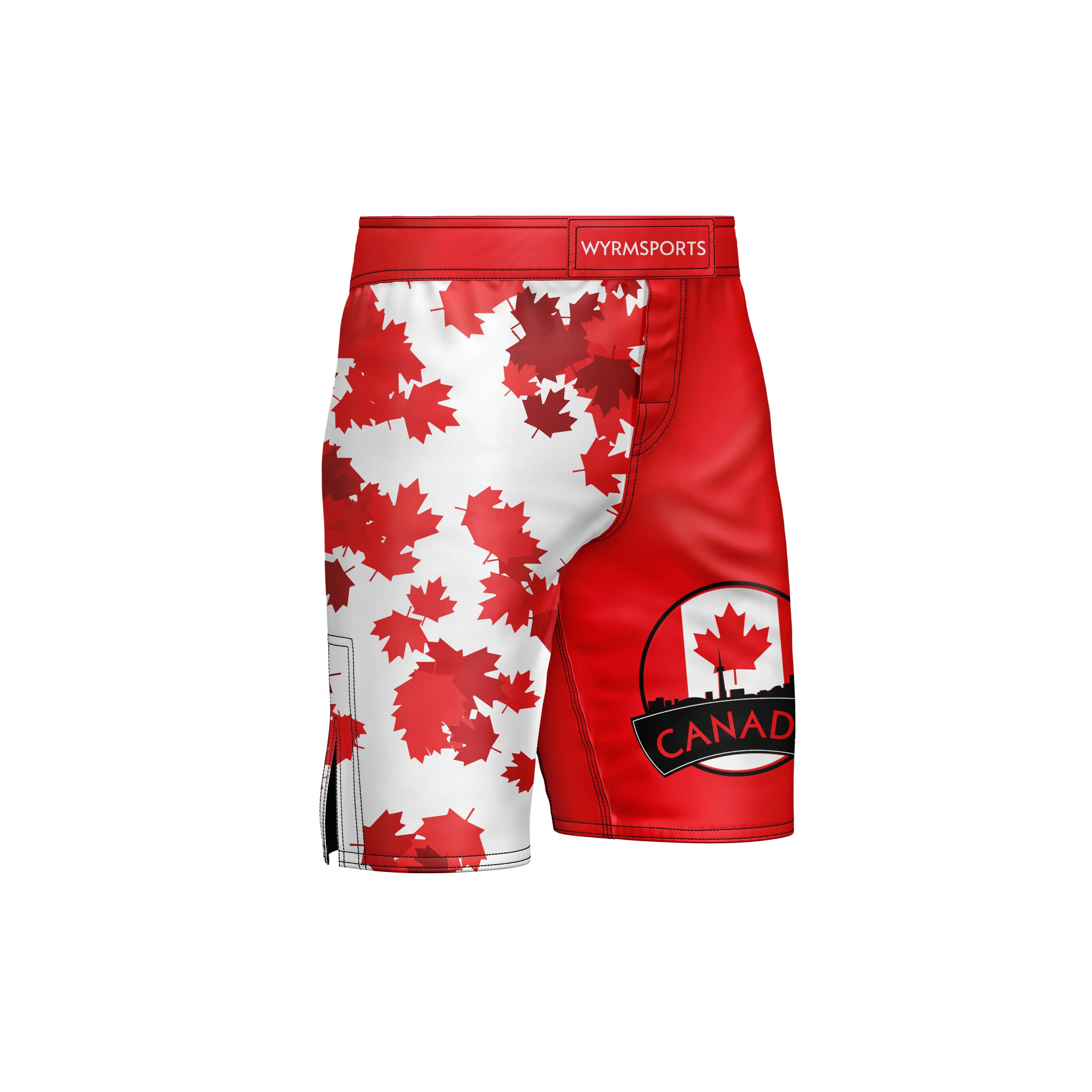 Canadian Patriotic MMA Shorts - Image 2
