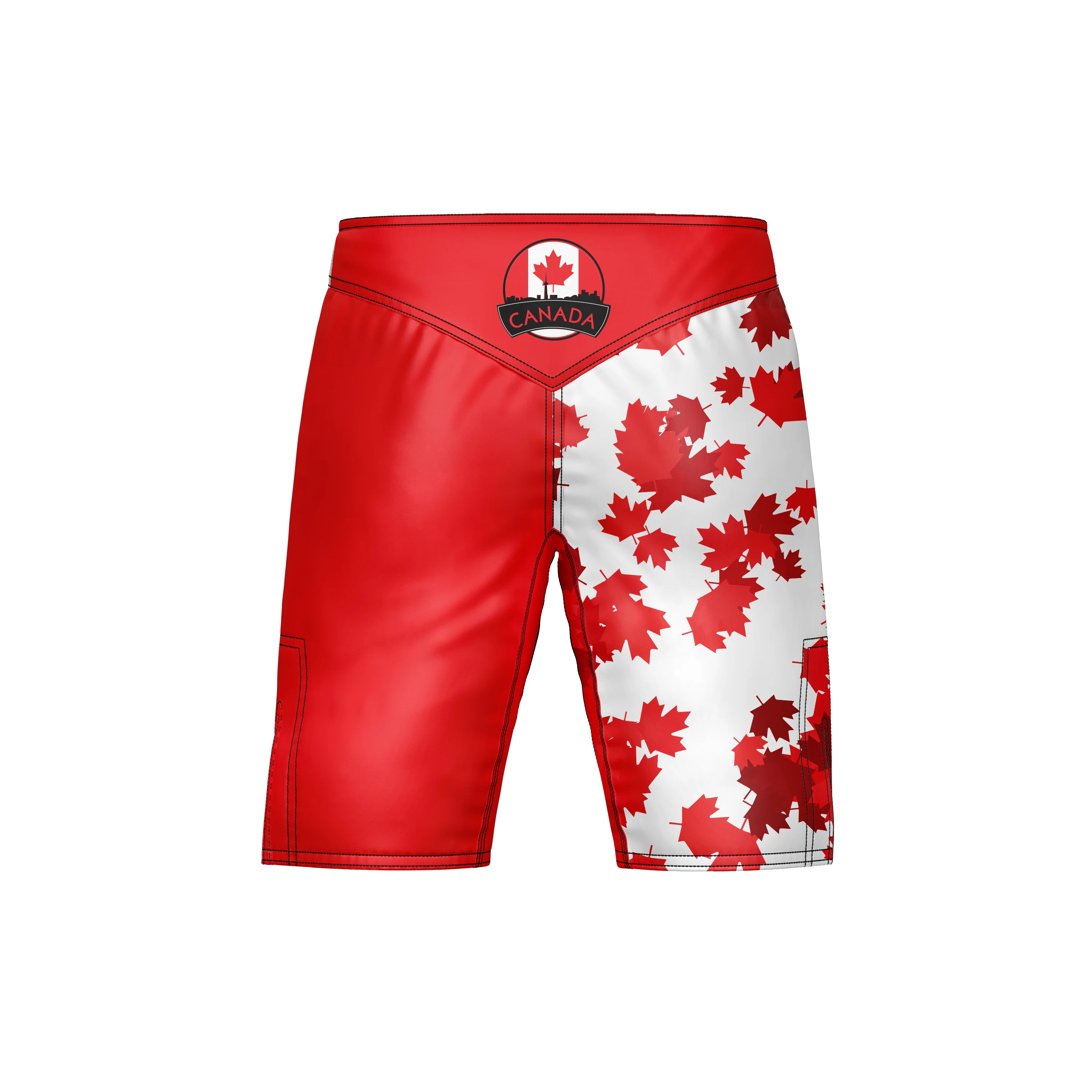 Canadian Patriotic MMA Shorts - Image 3