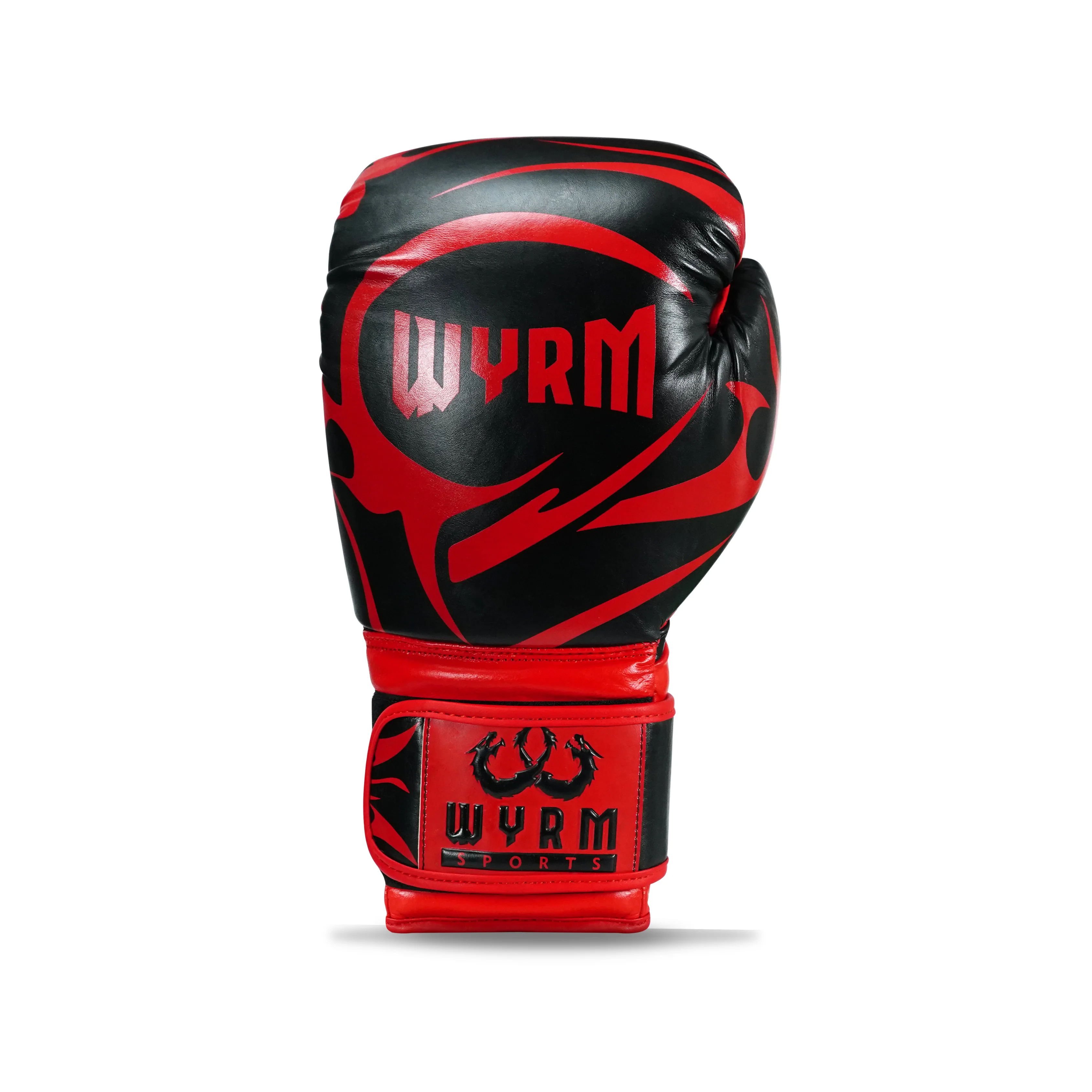 Canelo Black/Red Genuine Leather Boxing Gloves - Image 3