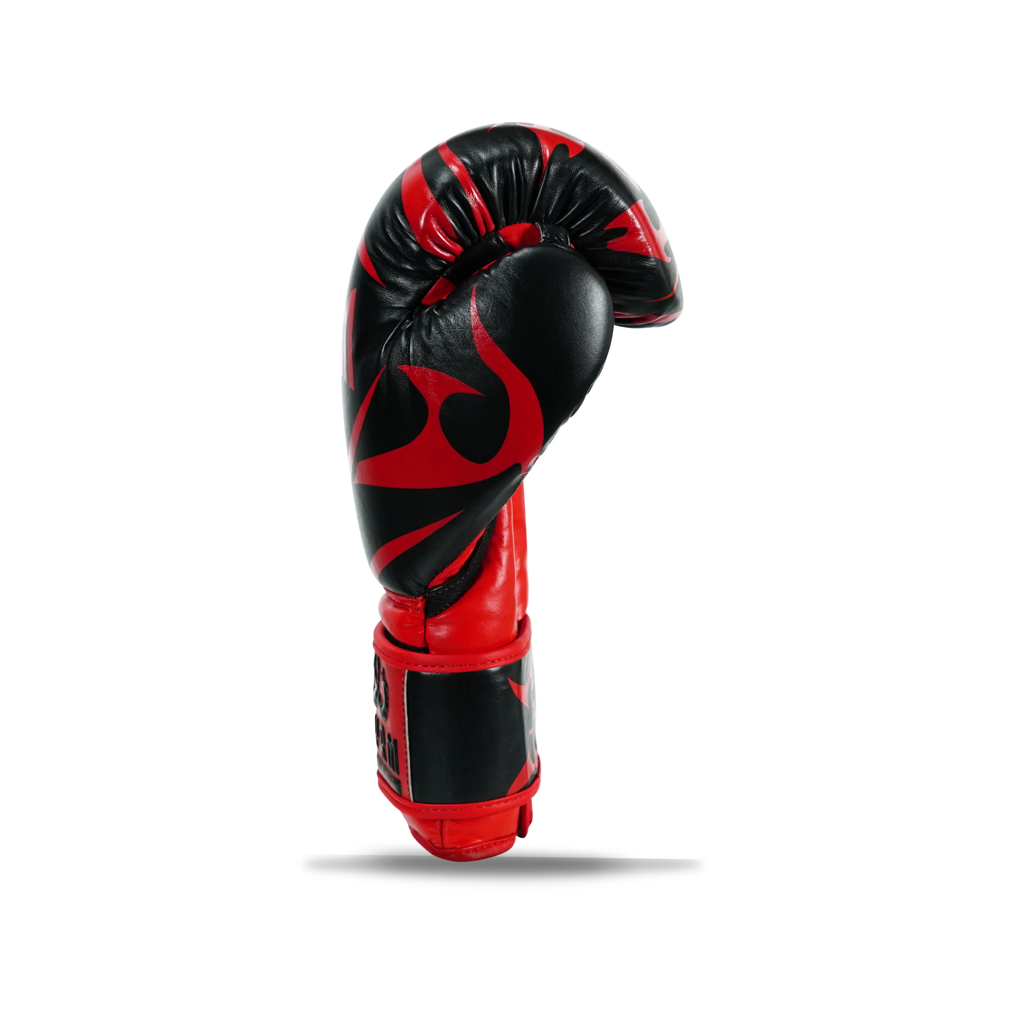 Canelo Black/Red Genuine Leather Boxing Gloves - Image 4
