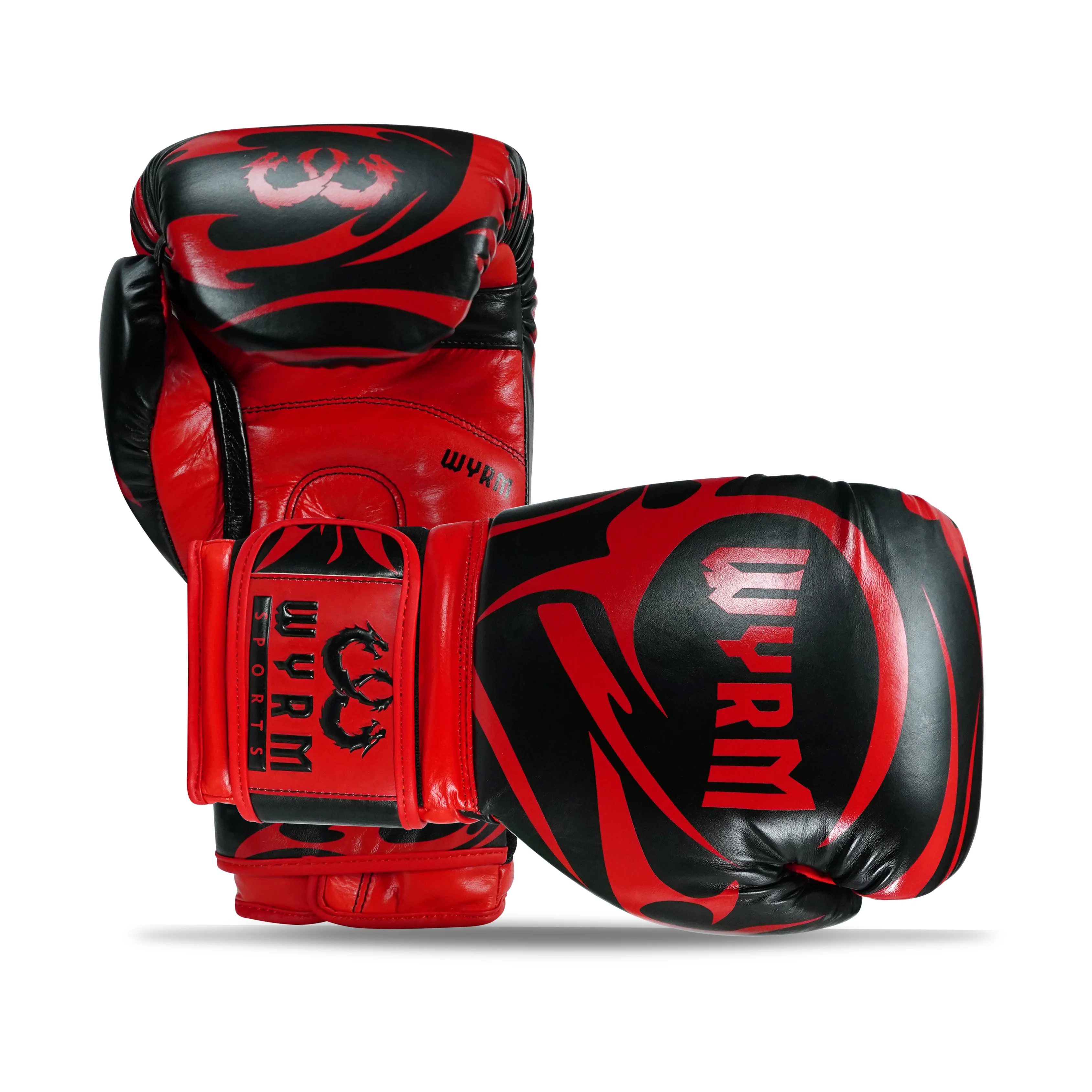 Canelo Black/Red Genuine Leather Boxing Gloves - Image 5