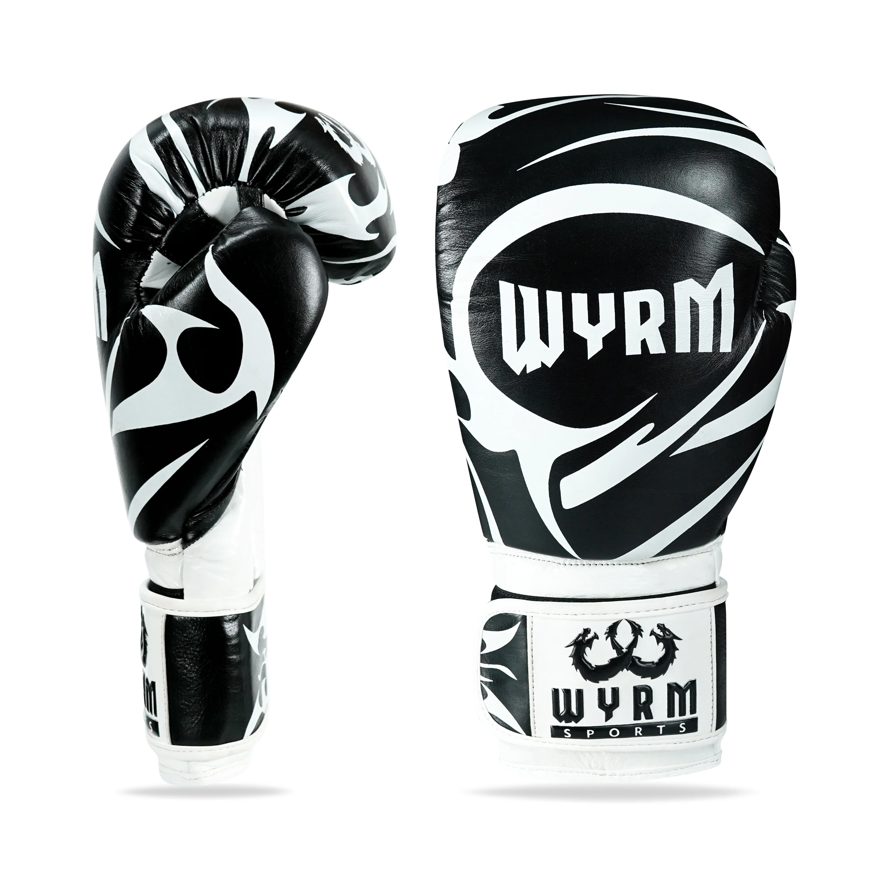 Canelo Black/White Genuine Leather Boxing Gloves - Image 2