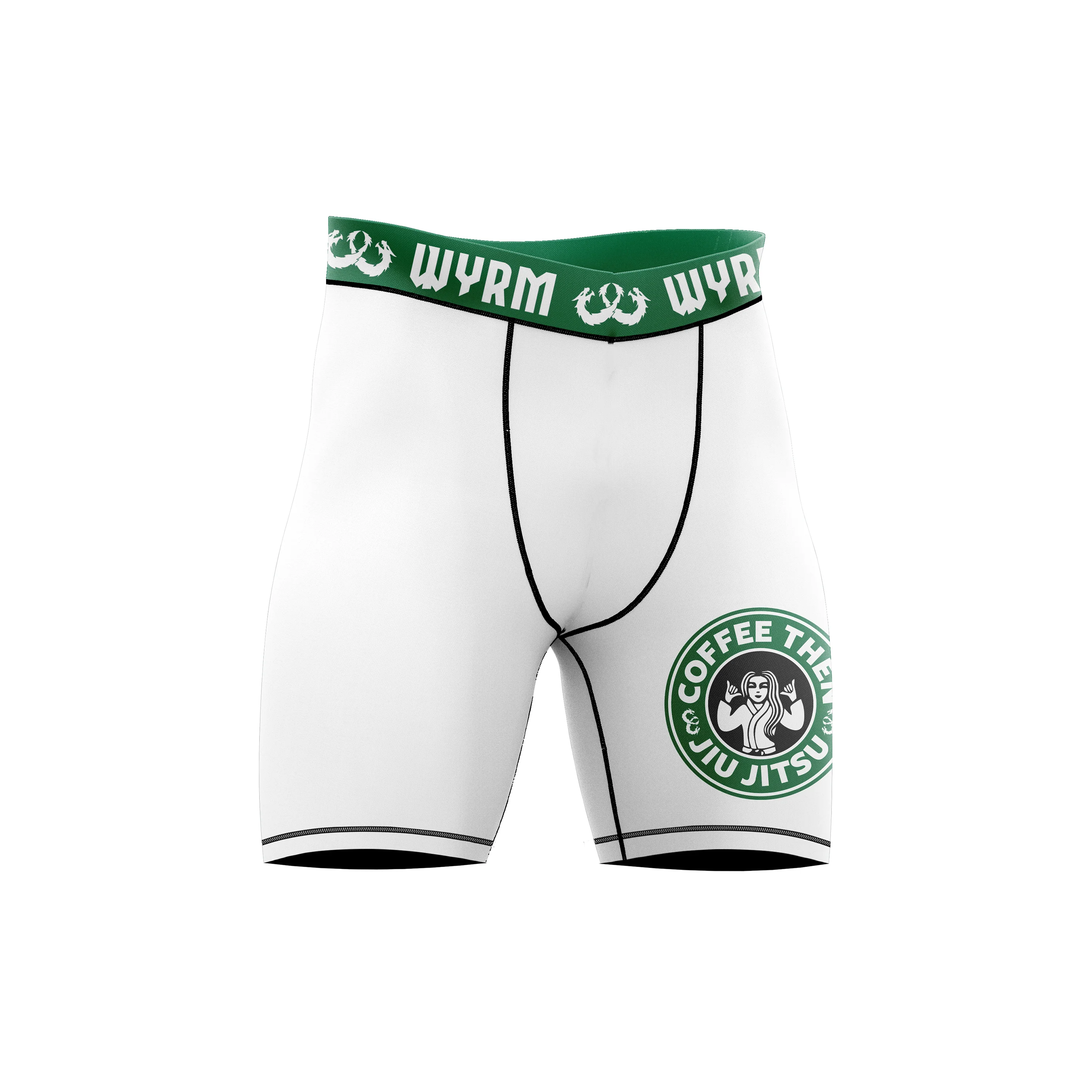 Coffee Then Jiu Jitsu Compression Shorts - Image 2