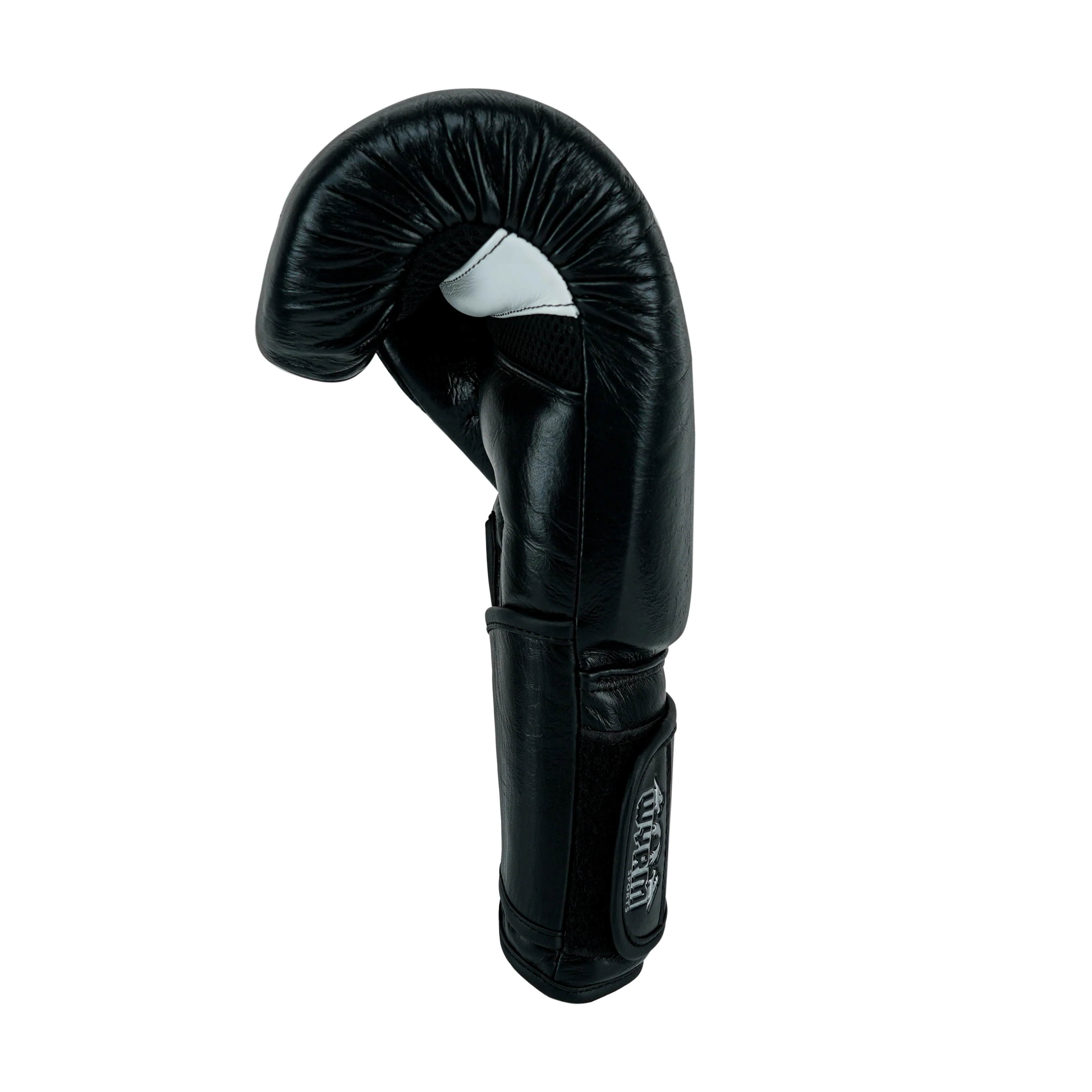Custom Black Genuine Leather Boxing Training Gloves C21 - Image 9