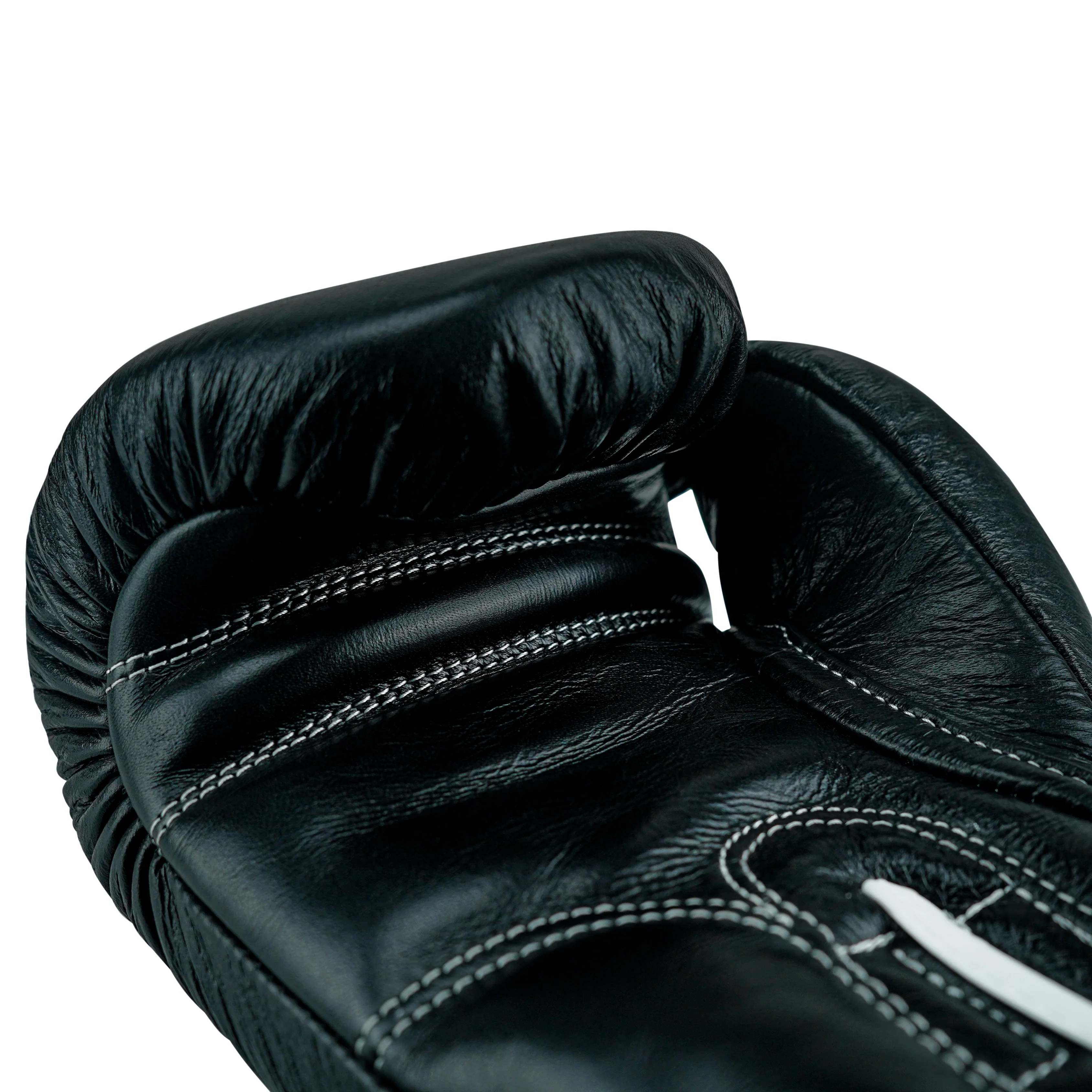 Custom Black Genuine Leather Boxing Training Gloves C33 - Image 11