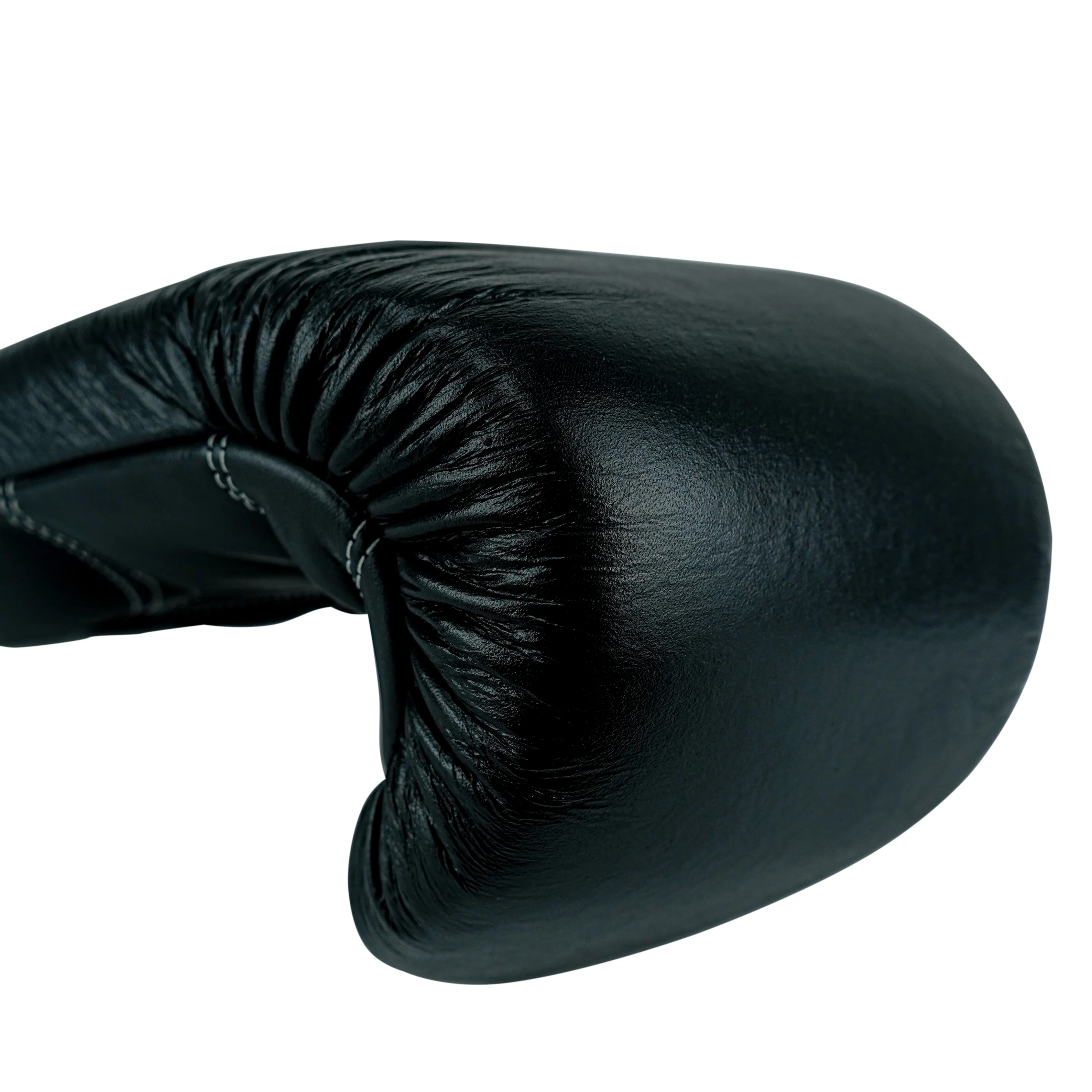 Custom Black Genuine Leather Boxing Training Gloves C33 - Image 12