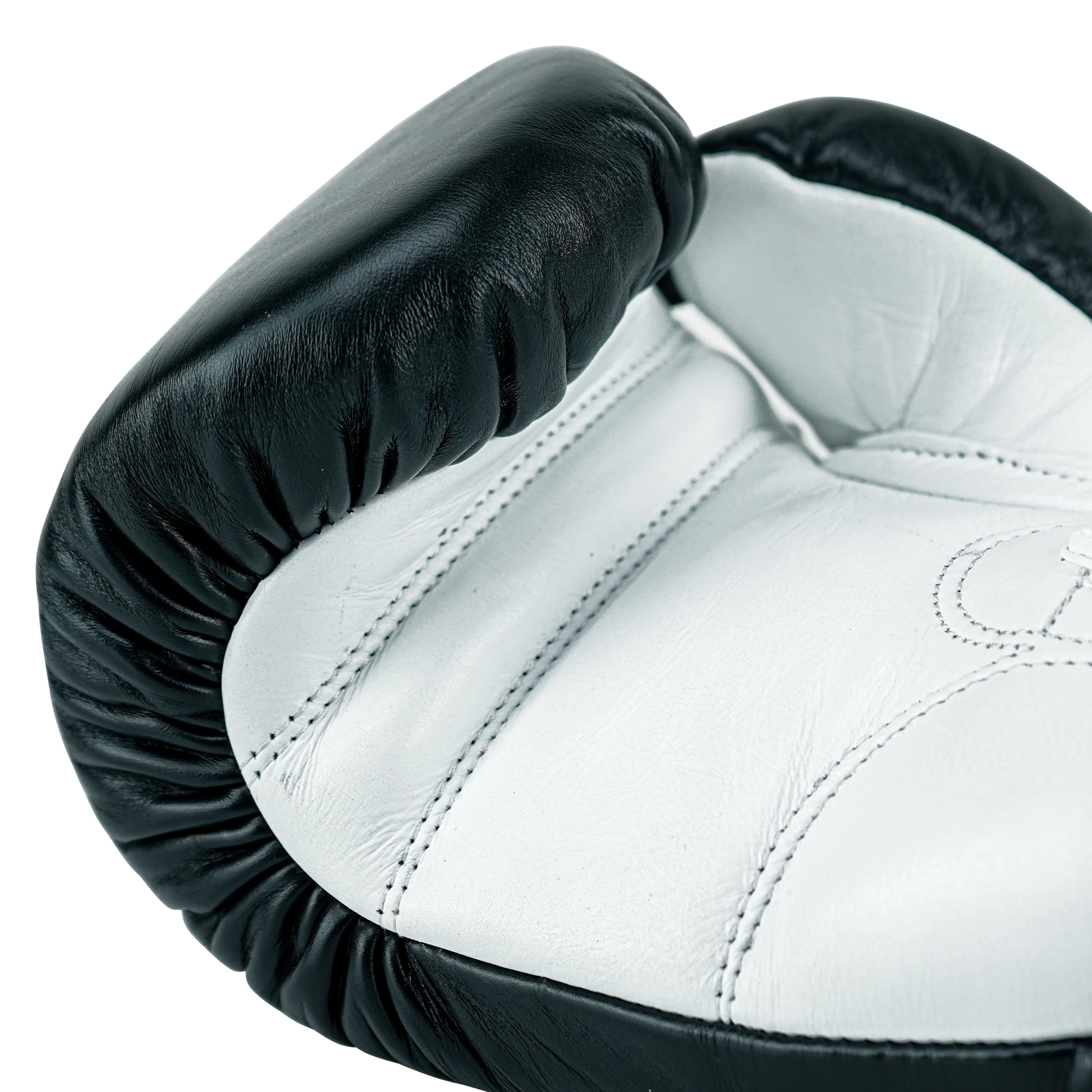 Custom Black Genuine Leather Boxing Training Gloves C34 - Image 10