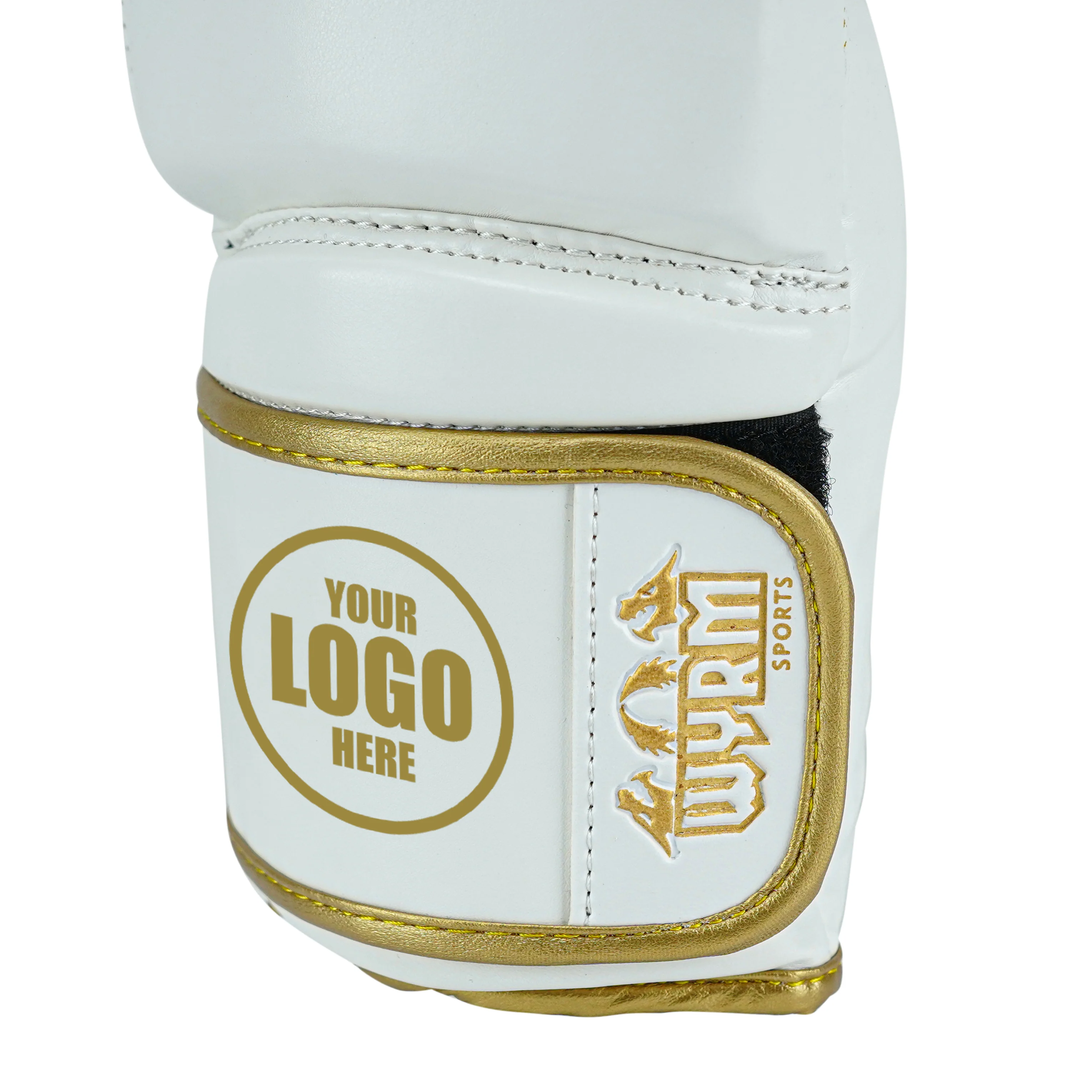 Custom White PU Leather Boxing Training Gloves C15 - Image 8