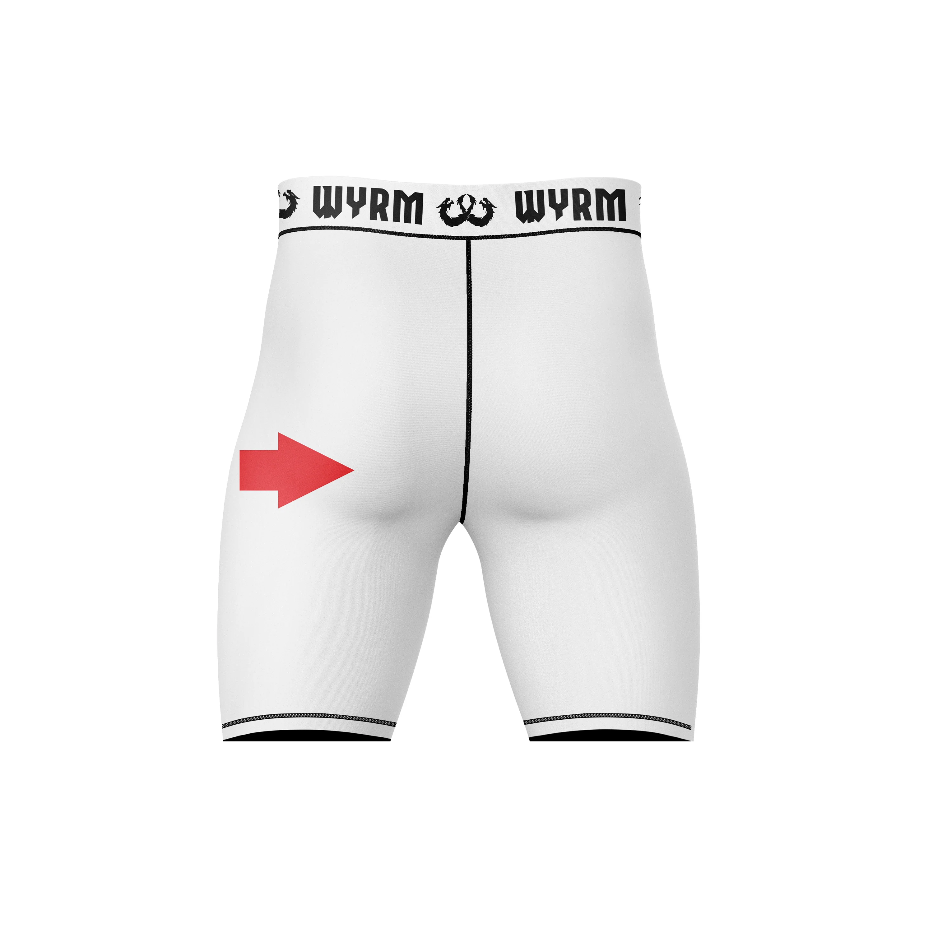 Customized White Compression Shorts - Image 4