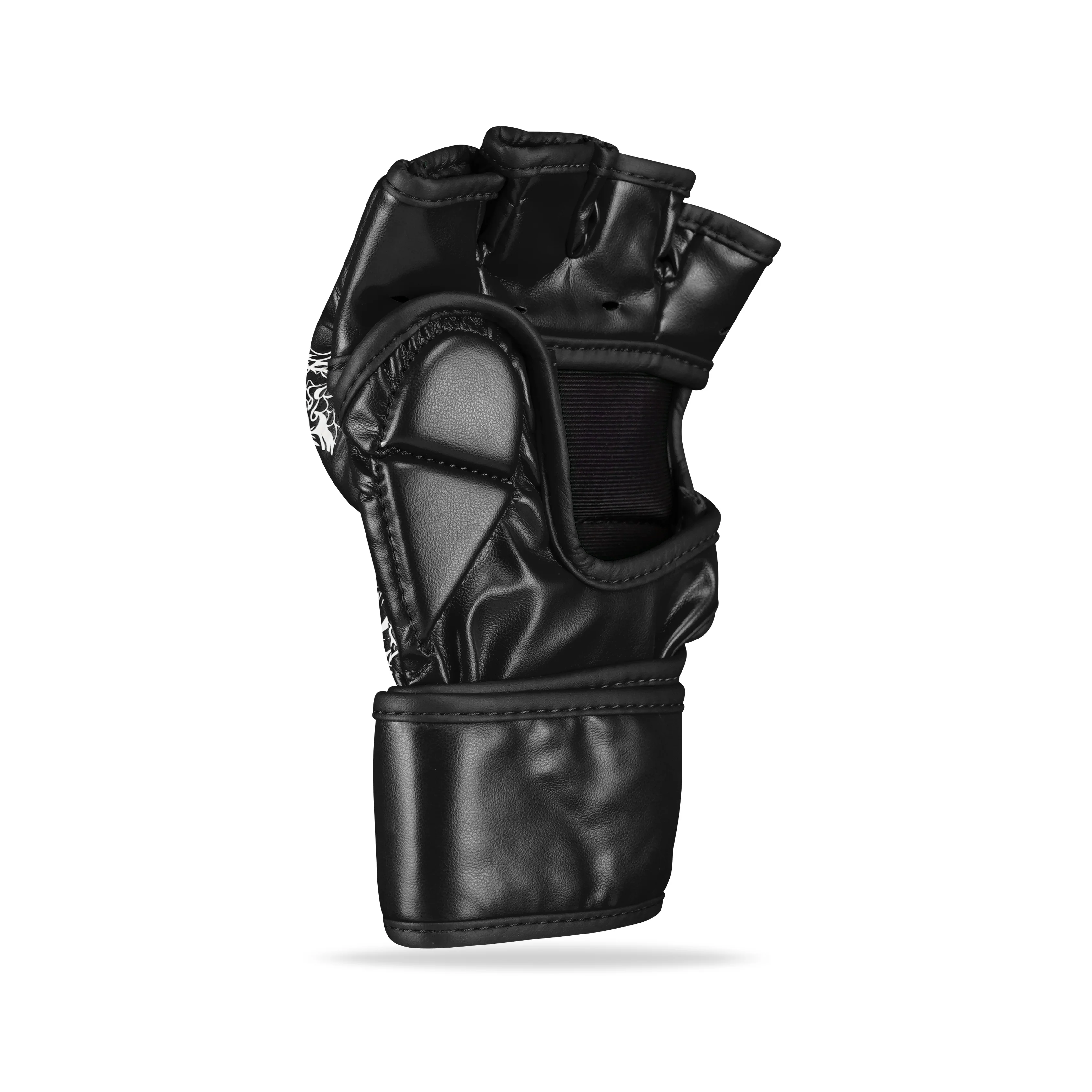 Dragon Black/White MMA Fight Gloves - Image 4