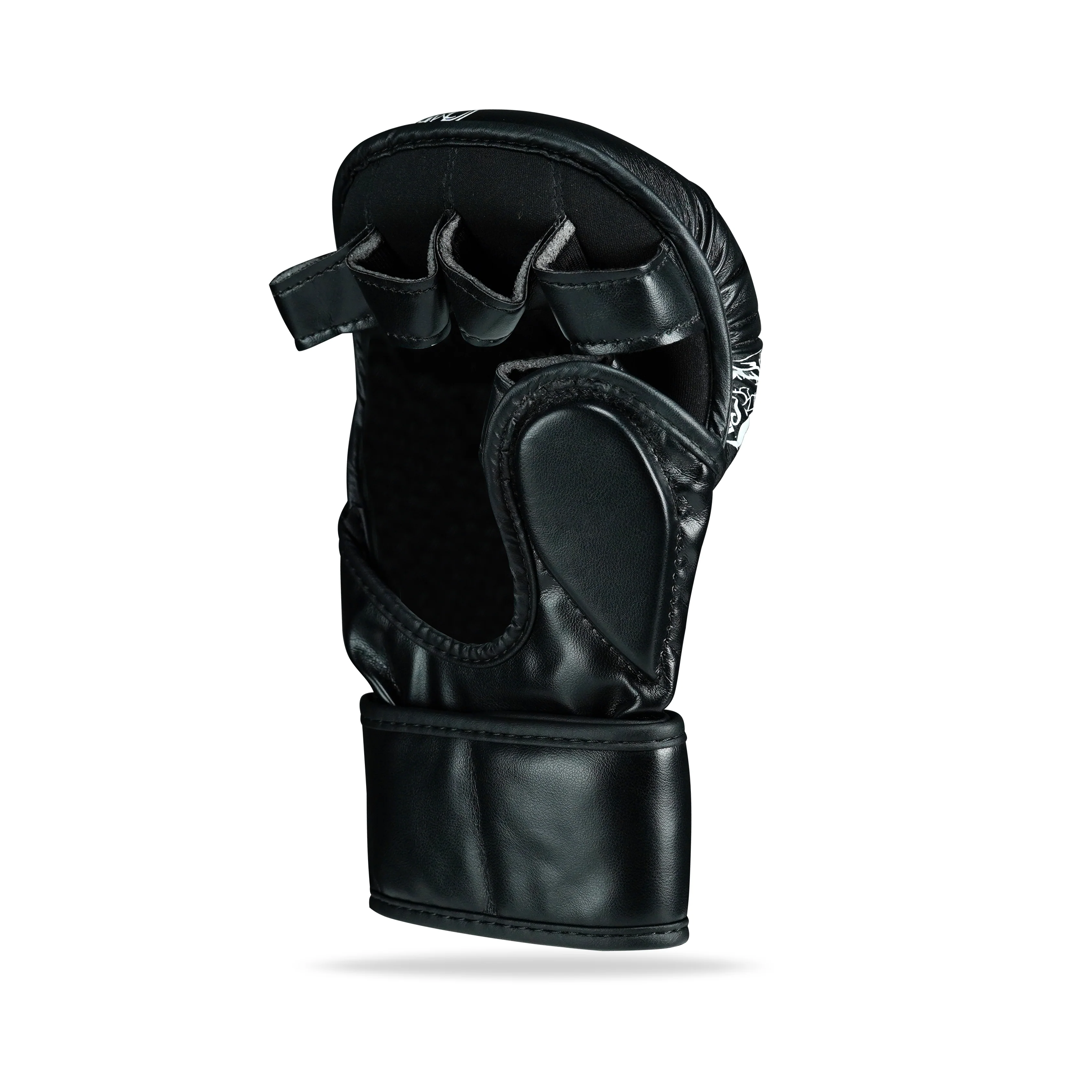 Dragon Black/White MMA Training Gloves - Image 3