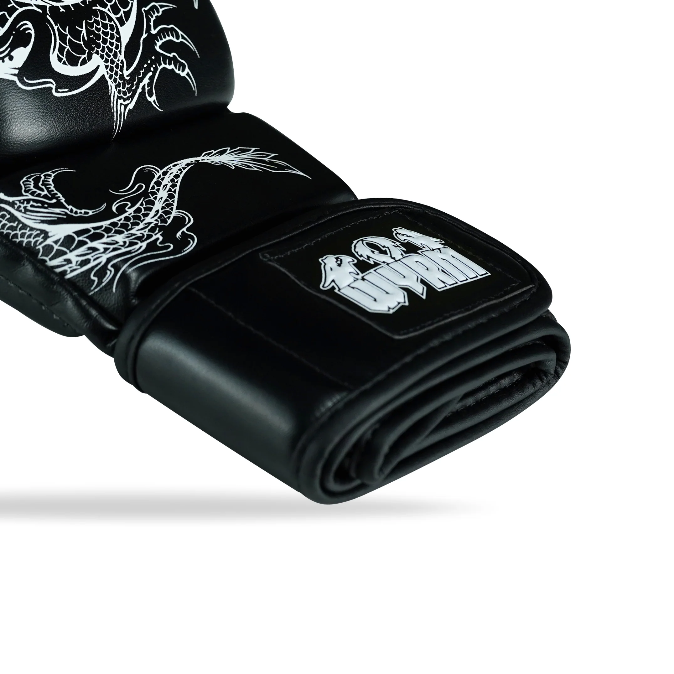 Dragon Black/White MMA Training Gloves - Image 4