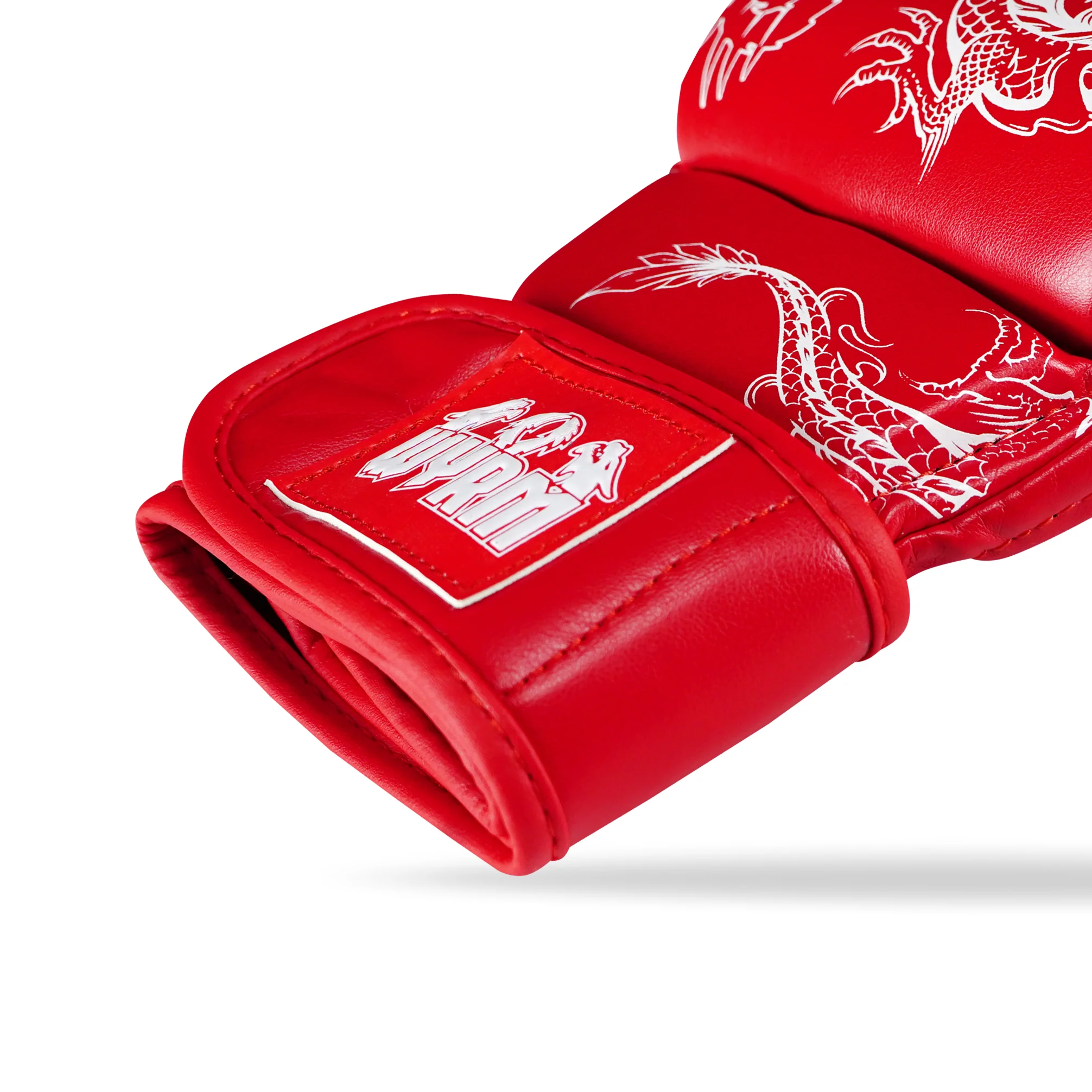 Dragon Red/White MMA Fight Gloves - Image 6