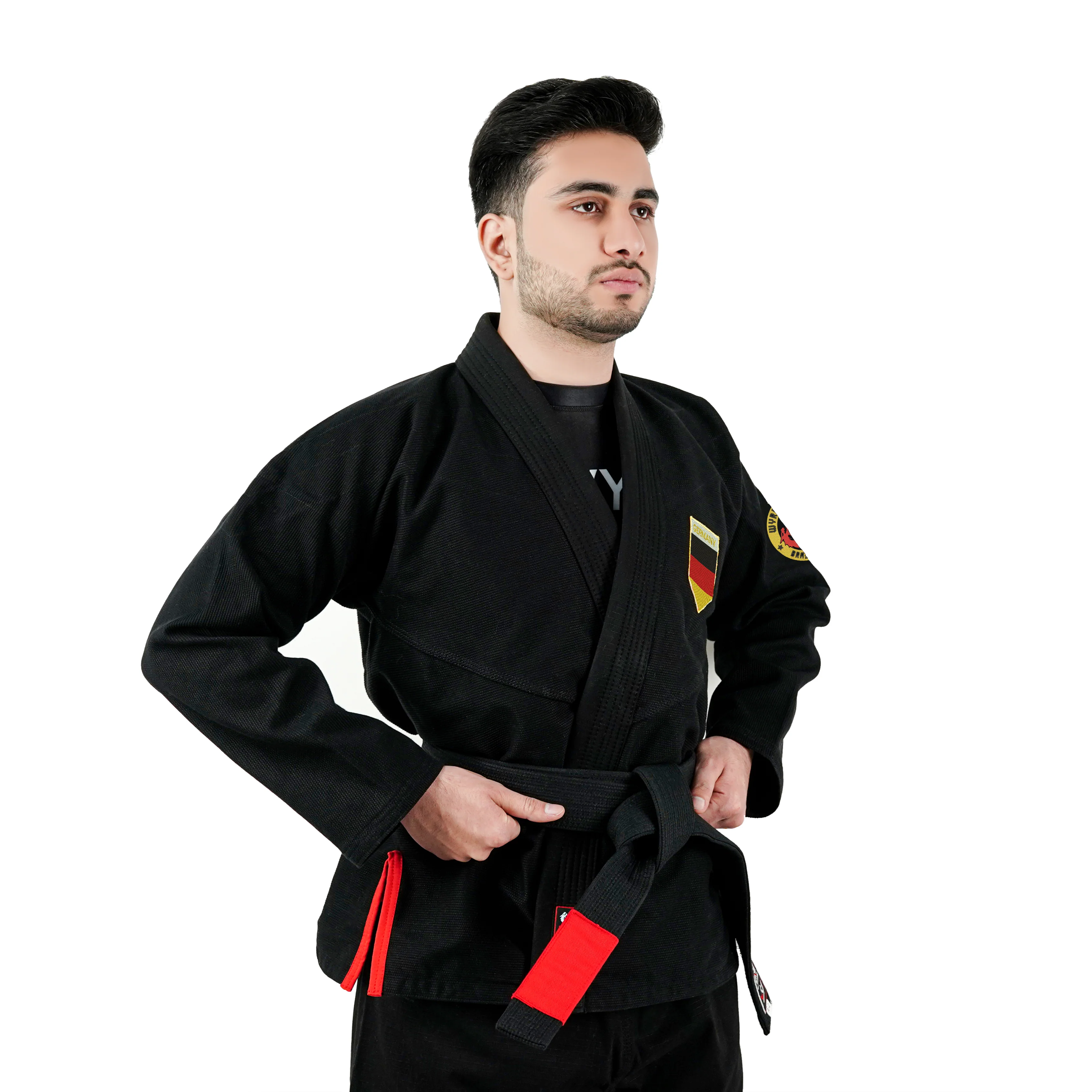 German Black Brazilian Jiu Jitsu Gi With Built-in Rash Guard - Image 3