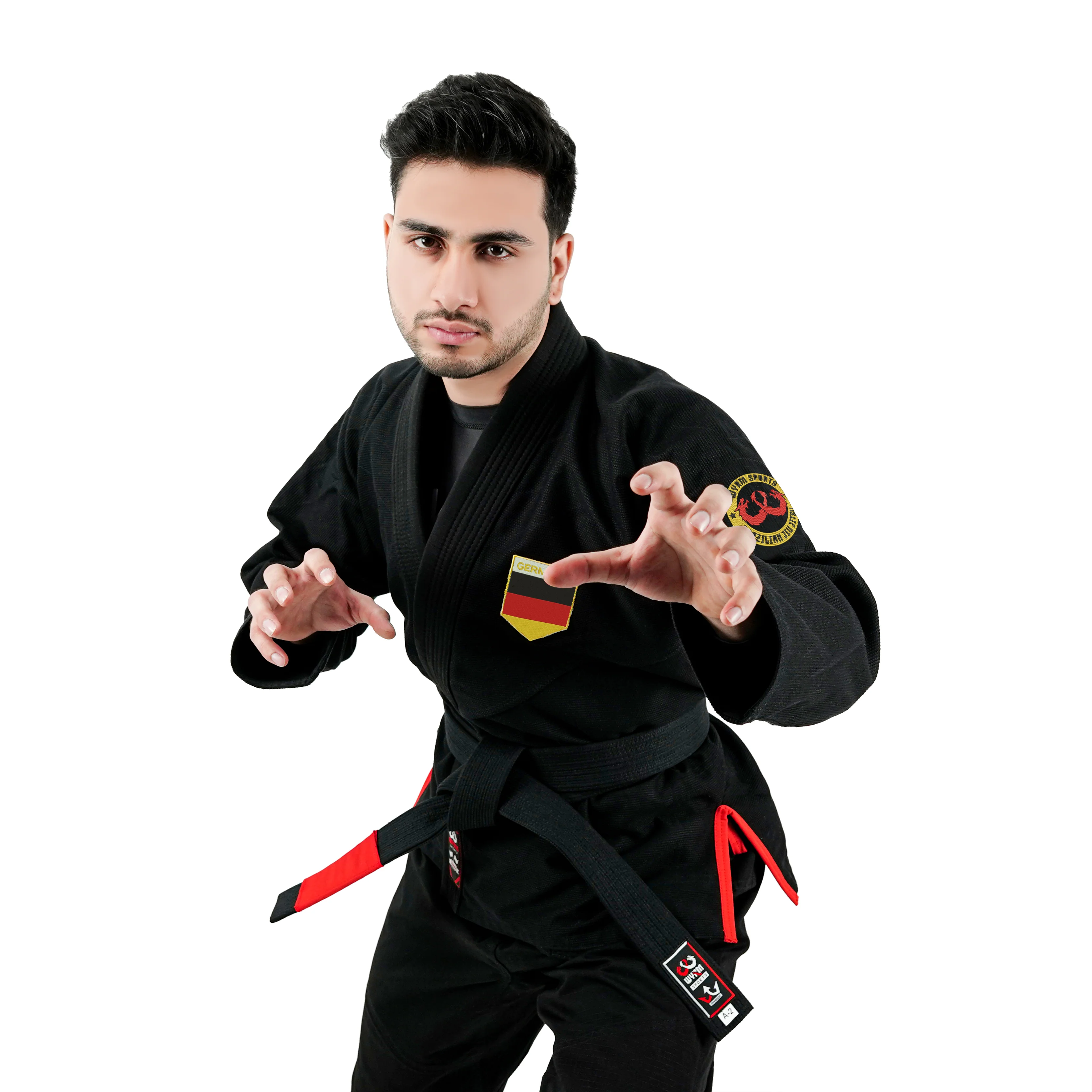 German Black Brazilian Jiu Jitsu Gi With Built-in Rash Guard - Image 4