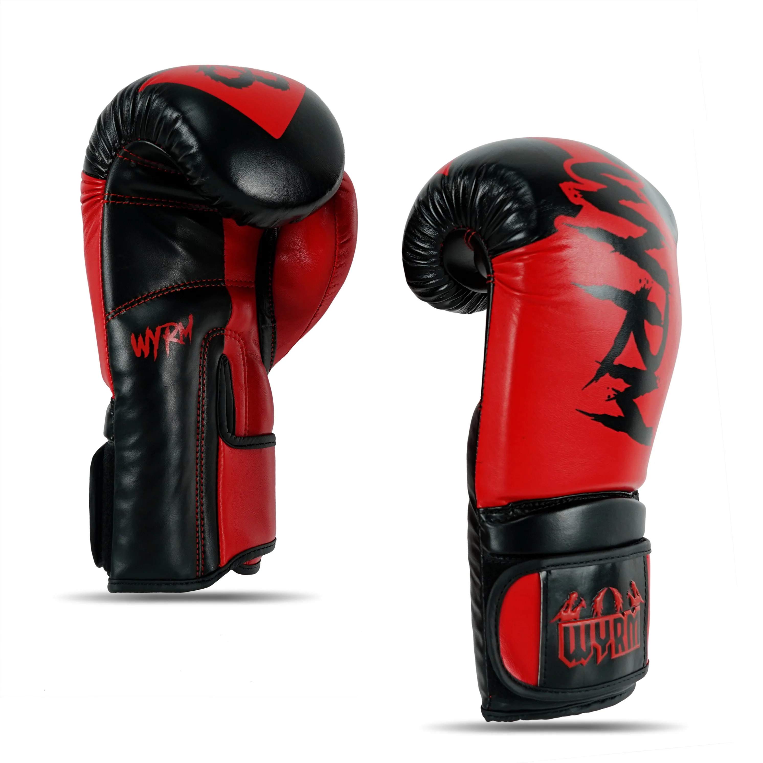 Matador Red/Black Leather Boxing Gloves - Image 5