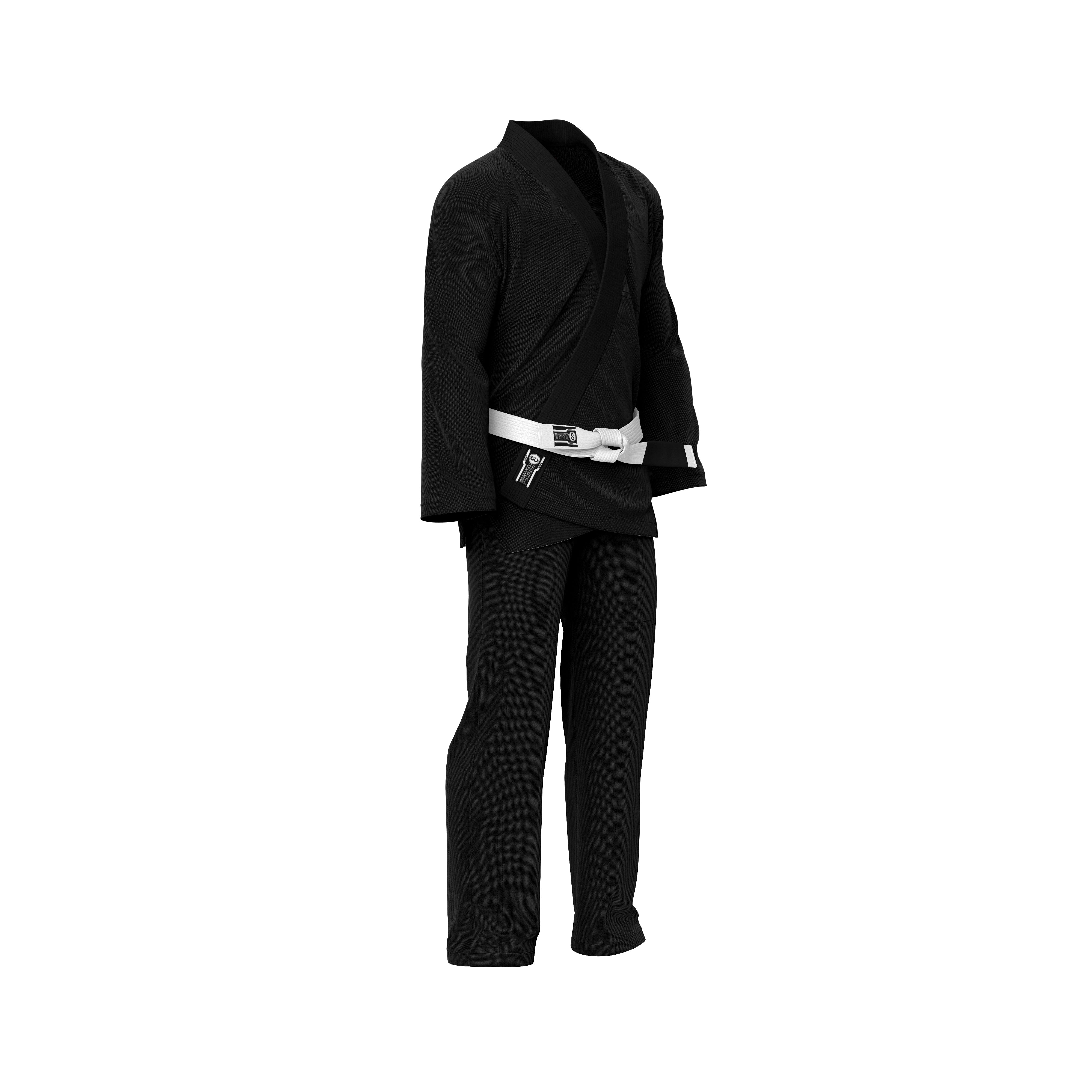Plain Black Brazilian Jiu Jitsu Gi - Image 6