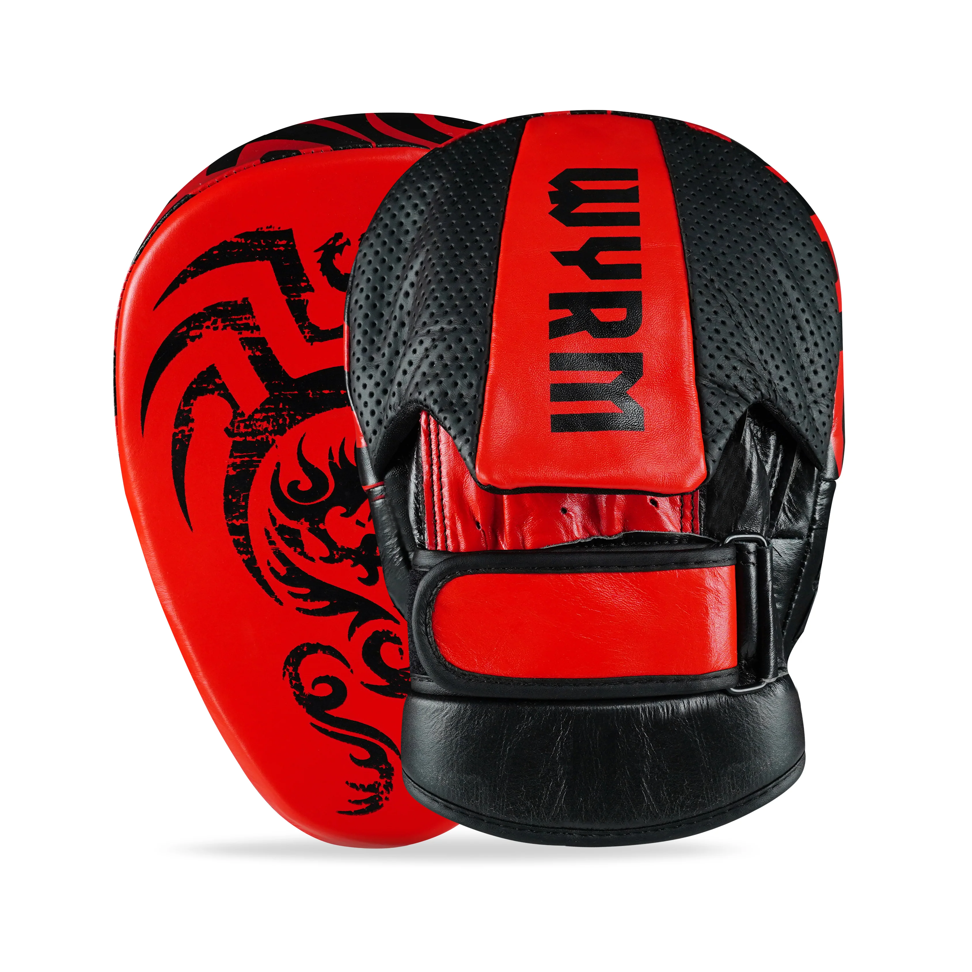 Pounder Black/Red Genuine Leather Focus Pads