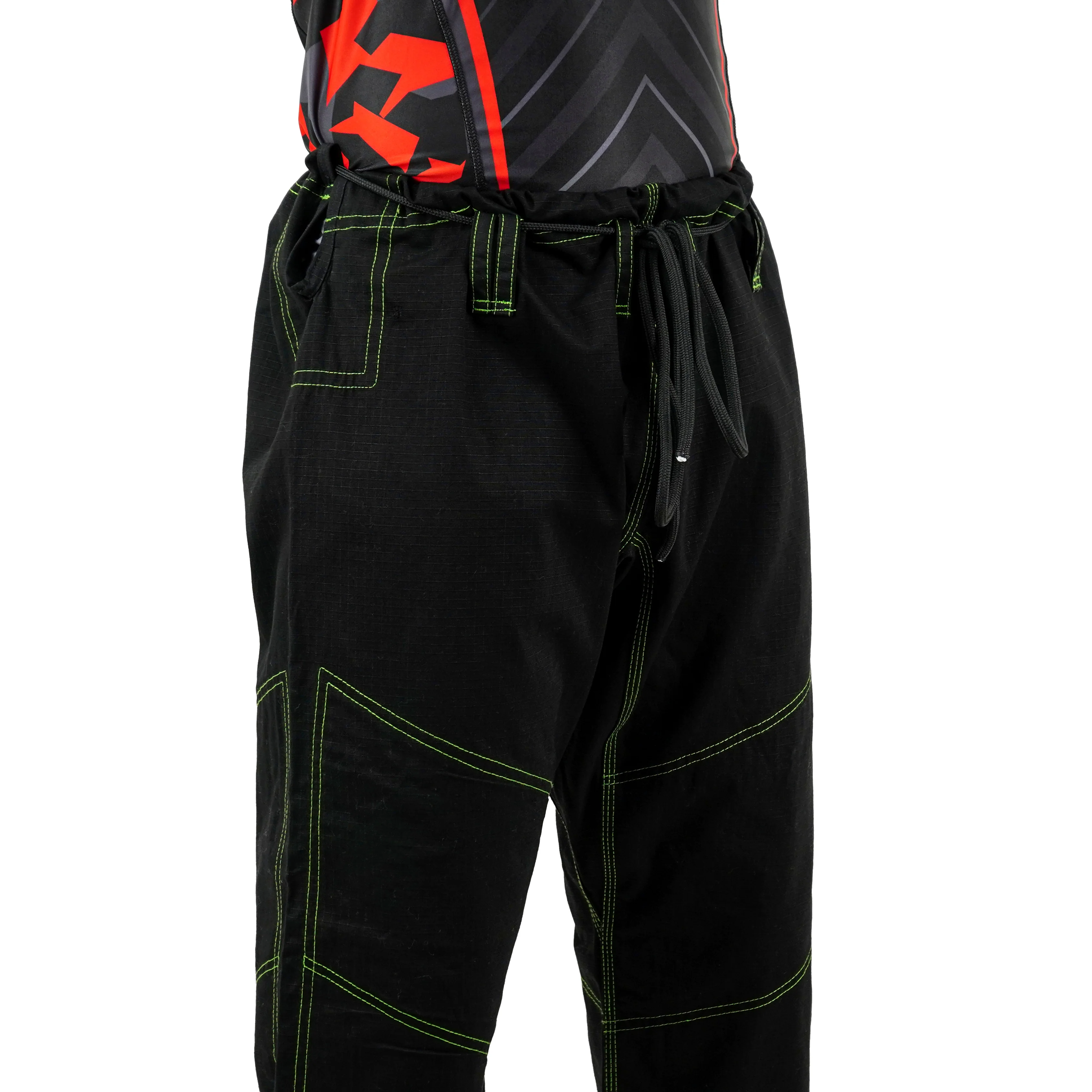 Premium Custom Black with Thunder Neon Lapel Brazilian Jiu Jitsu Gi - Image 6