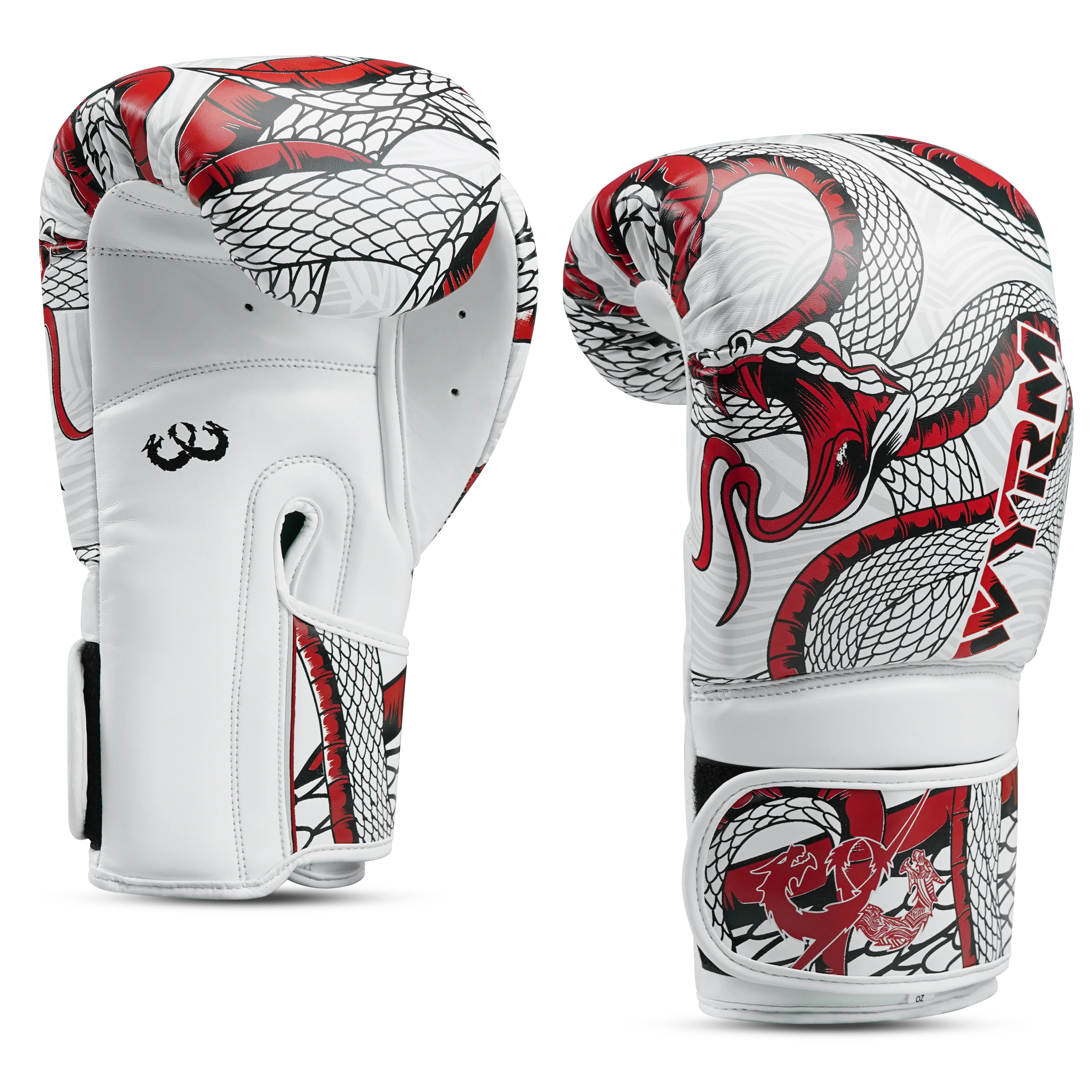 Viper Hook Leather Boxing Gloves - Image 4