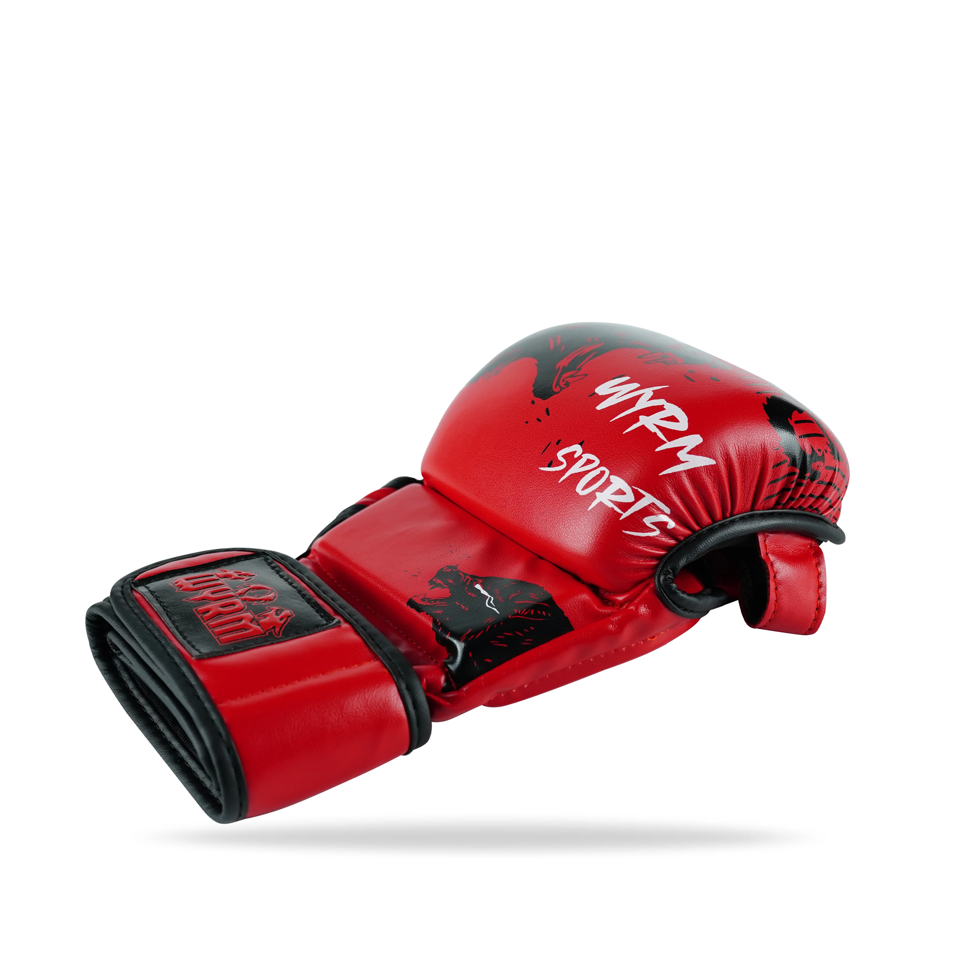 Wolf Red MMA Training Gloves - Image 6