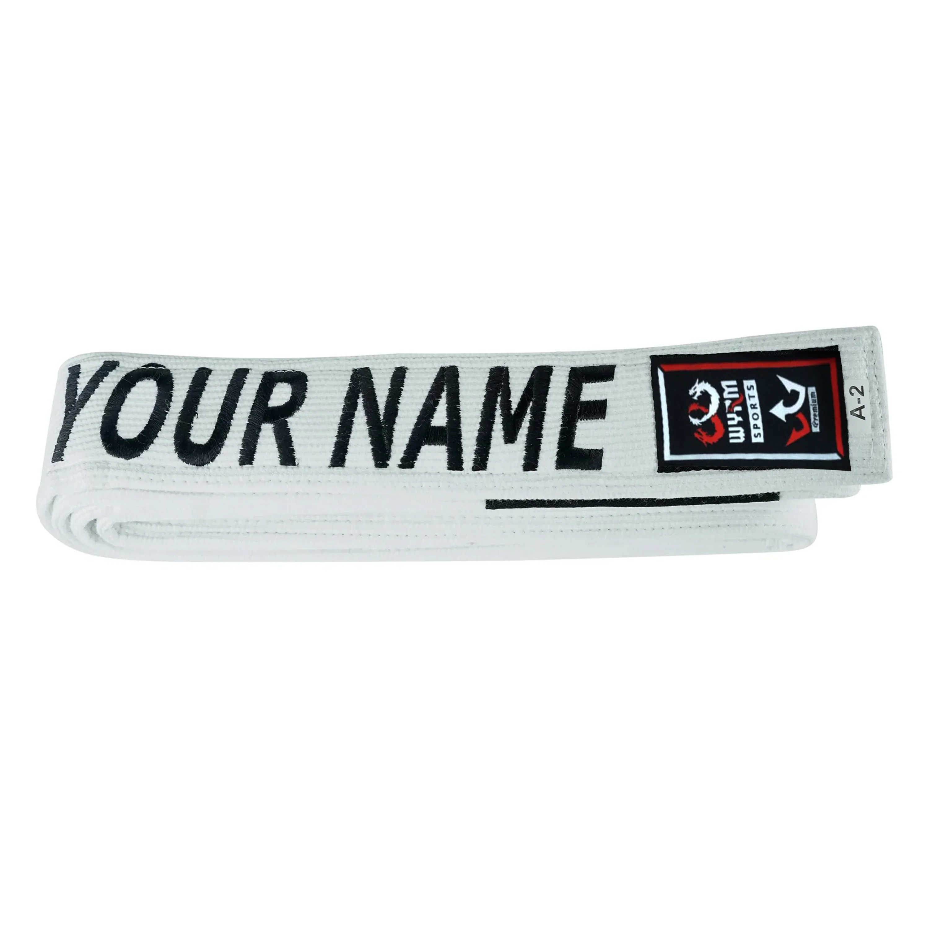 WYRM Premium Custom Name Brazilian Jiu Jitsu BJJ Belt - Image 2